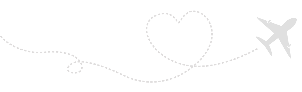 飛行機雲ハート型画像